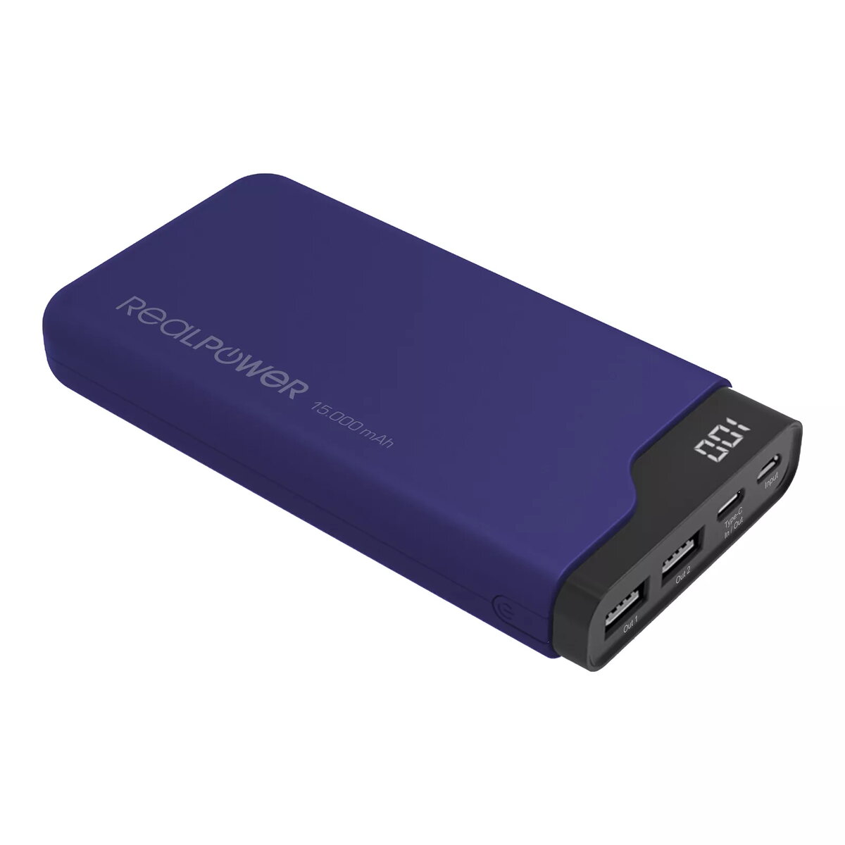 Portatīvais akumulators RealPower PB-15000C 15000 mAh