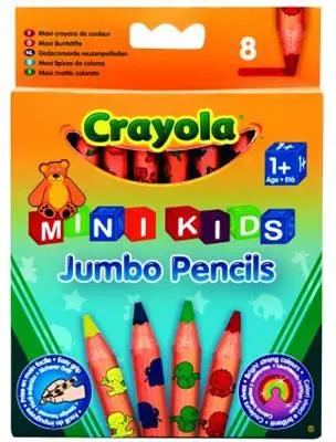 Crayola Mini Kids Jumbo krāsainie zīmuļi 8 gab Photo 5