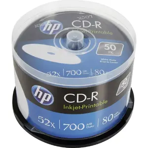 HP CD-R Blank Disc 700 MB 80 min 52x 120 mm 50-pack