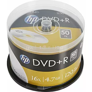 Optical Disc Media HP DVD+R 16X 50-pack — HP blank recordable DVDs