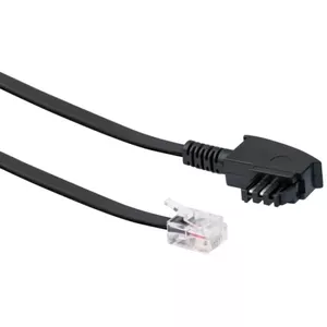 Кабель Schwaiger 6.0m RJ-12 - TAE-F 6 м Черный
