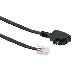 Schwaiger DSL Connection Cable RJ-12 Male to TAE-F Male 6 m Black