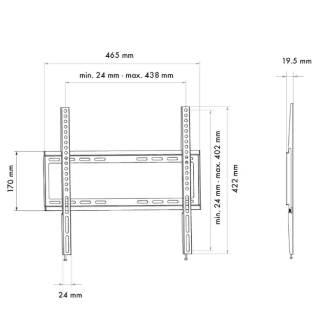 Wall Mount Bracket Schwaiger LWHF5535 513 Photo 7