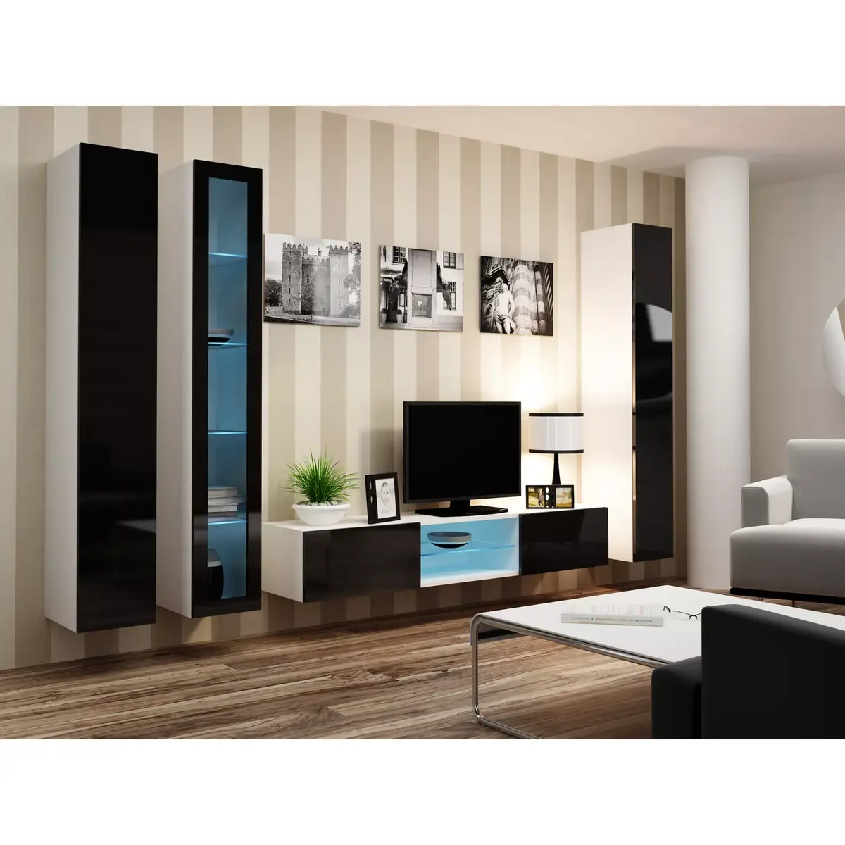 Vitrīna cama meble VIGO 180 pie sienas Photo 5