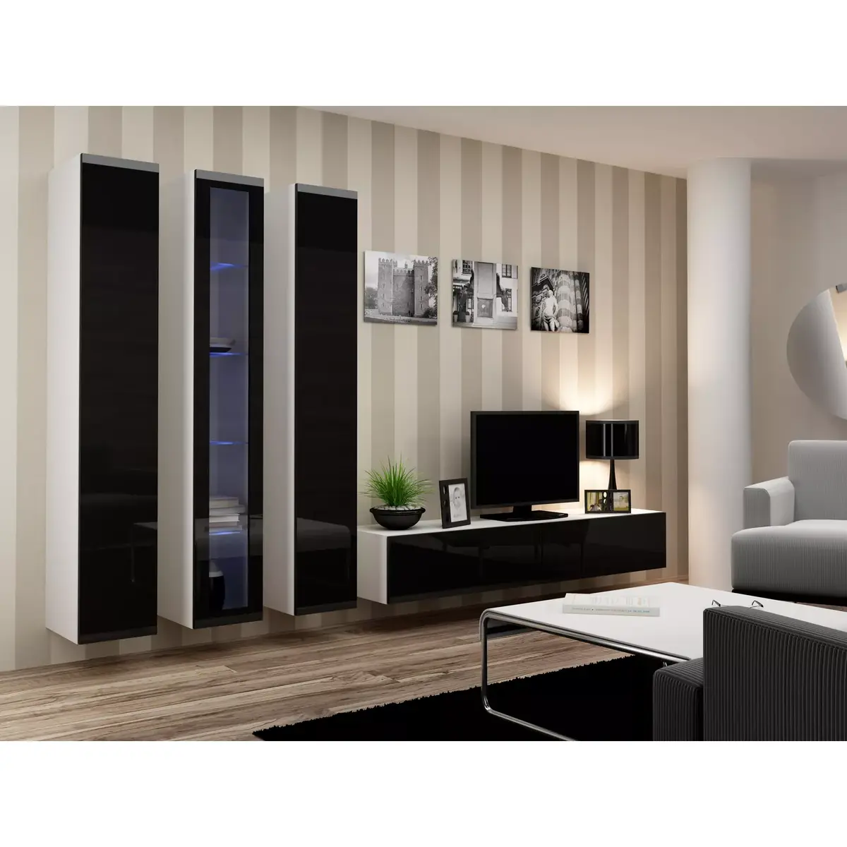 Vitrīna cama meble VIGO 180 pie sienas Photo 9
