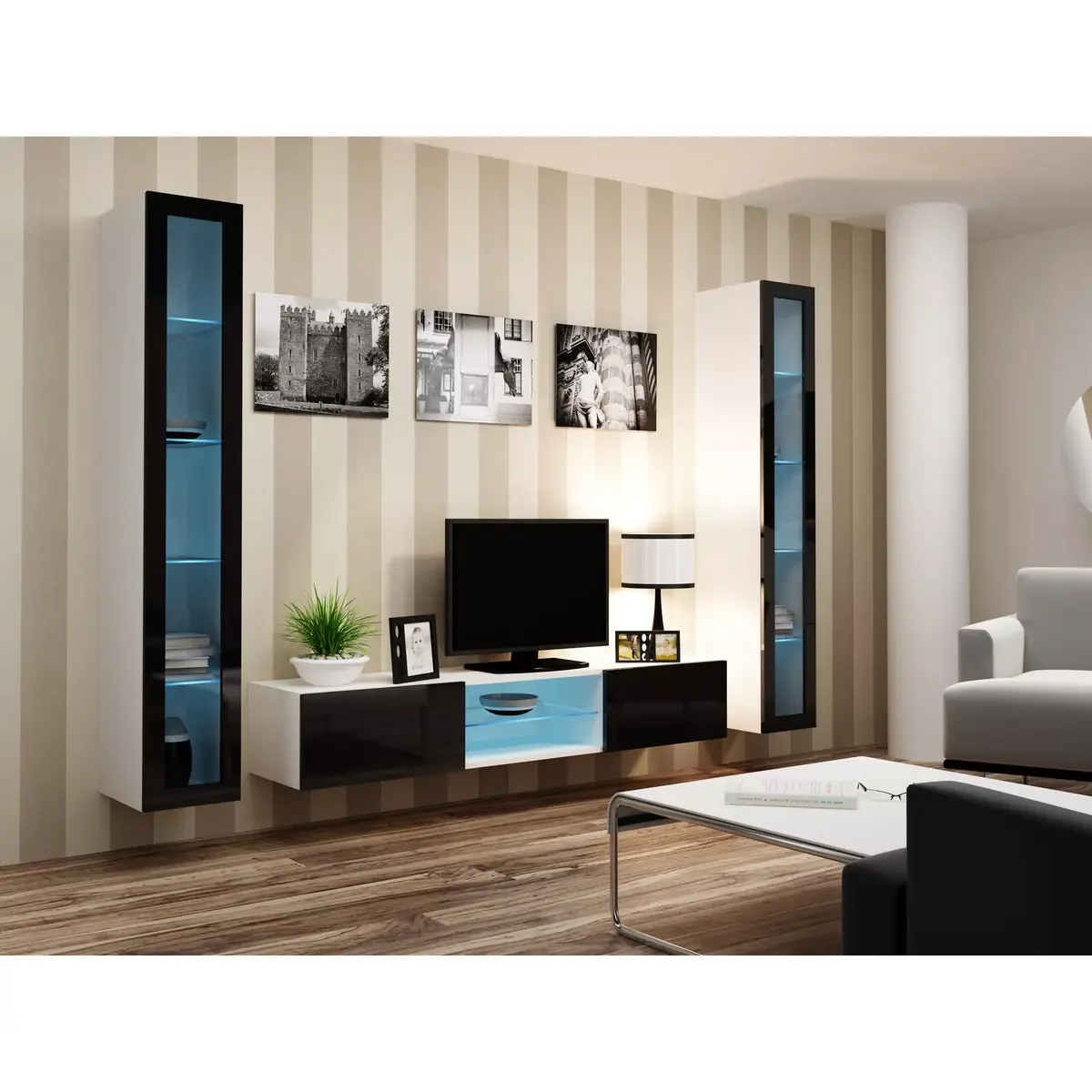 Vitrīna cama meble VIGO 180 pie sienas Photo 10