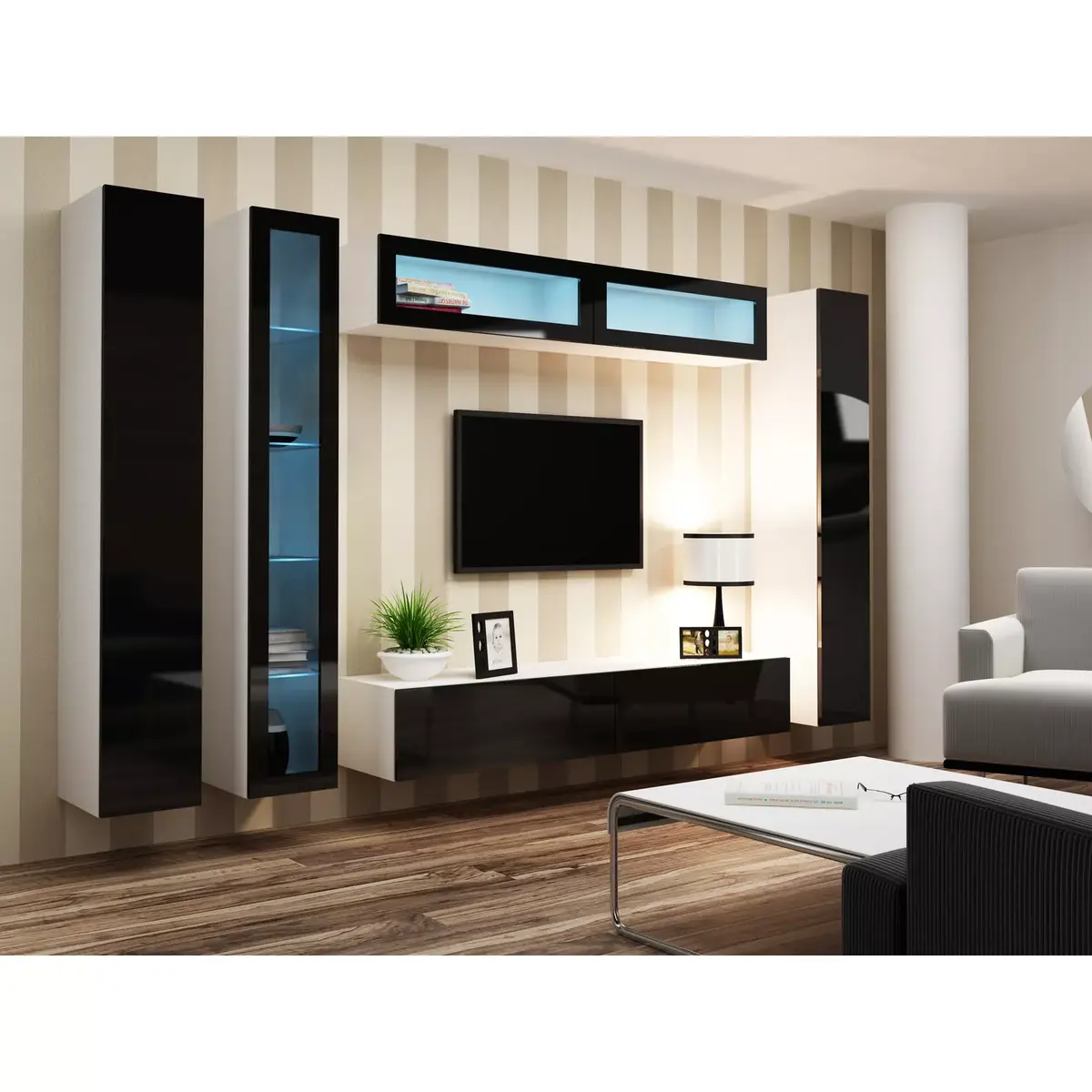 Vitrīna cama meble VIGO 180 pie sienas Photo 11