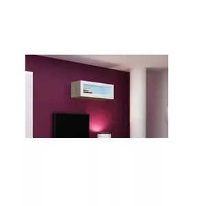 Настенный витринный шкаф cama meble VIGO 90 стеклянный 900×350×320 мм sonoma/белый глянец