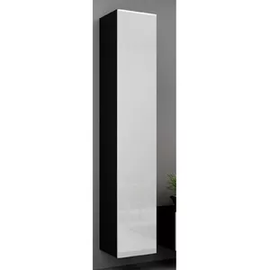 Навесной шкаф cama meble VIGO 180 — 1800×400×300 мм, белый/чёрный глянец