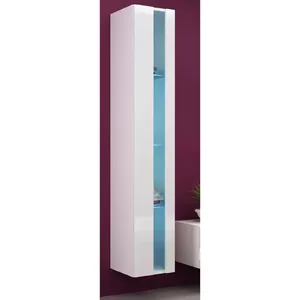 Шкаф-полка cama meble VIGO NEW 1800×400×300 мм навесной белый/белый глянец