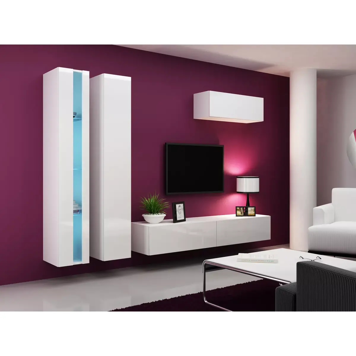 Shelving unit cama meble VIGO NEW 1800×400×300 Photo 6