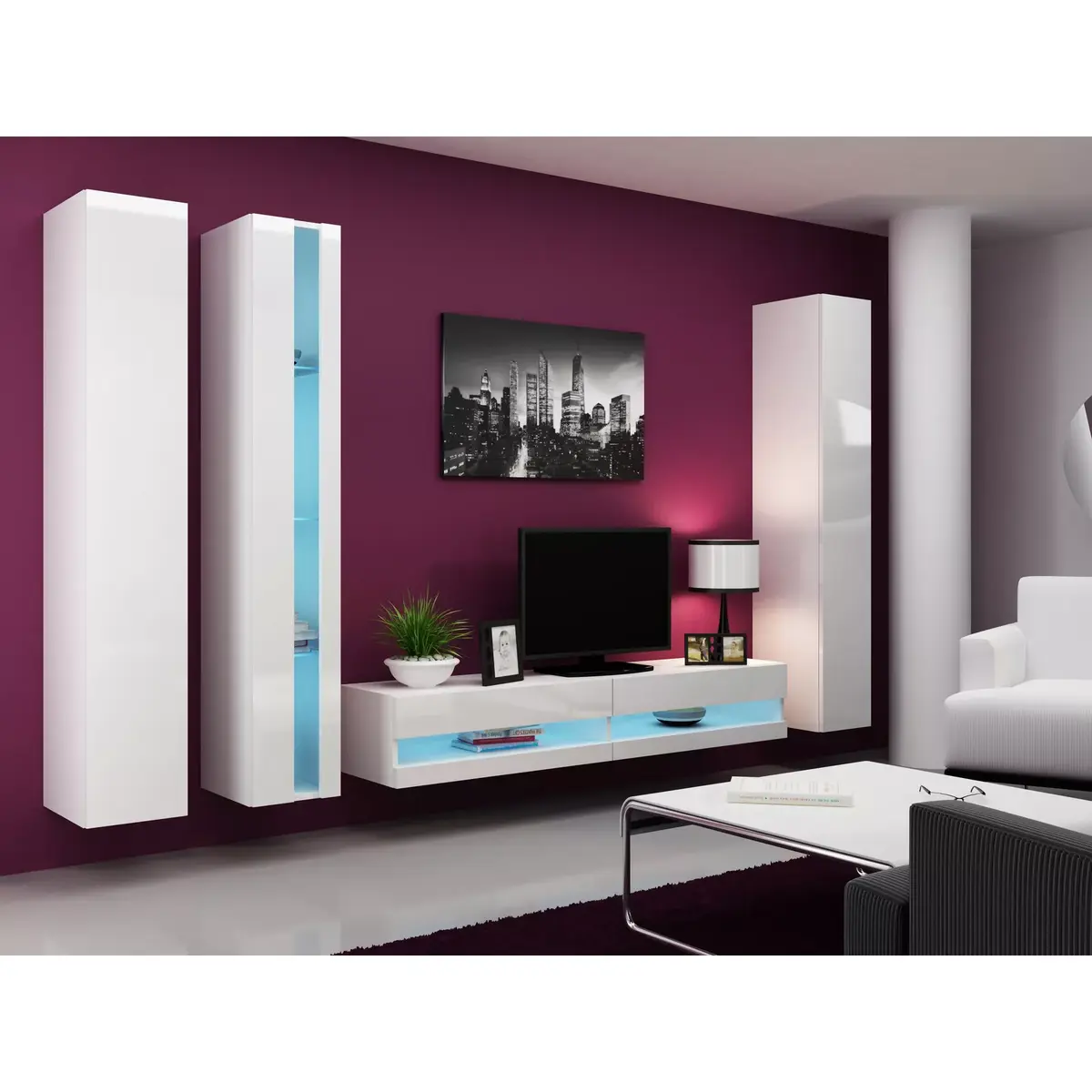 Shelving unit cama meble VIGO NEW 1800×400×300 Photo 10