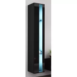 Shelving unit cama meble VIGO NEW 180 x 40 x 30 cm wall-mounted black/black gloss