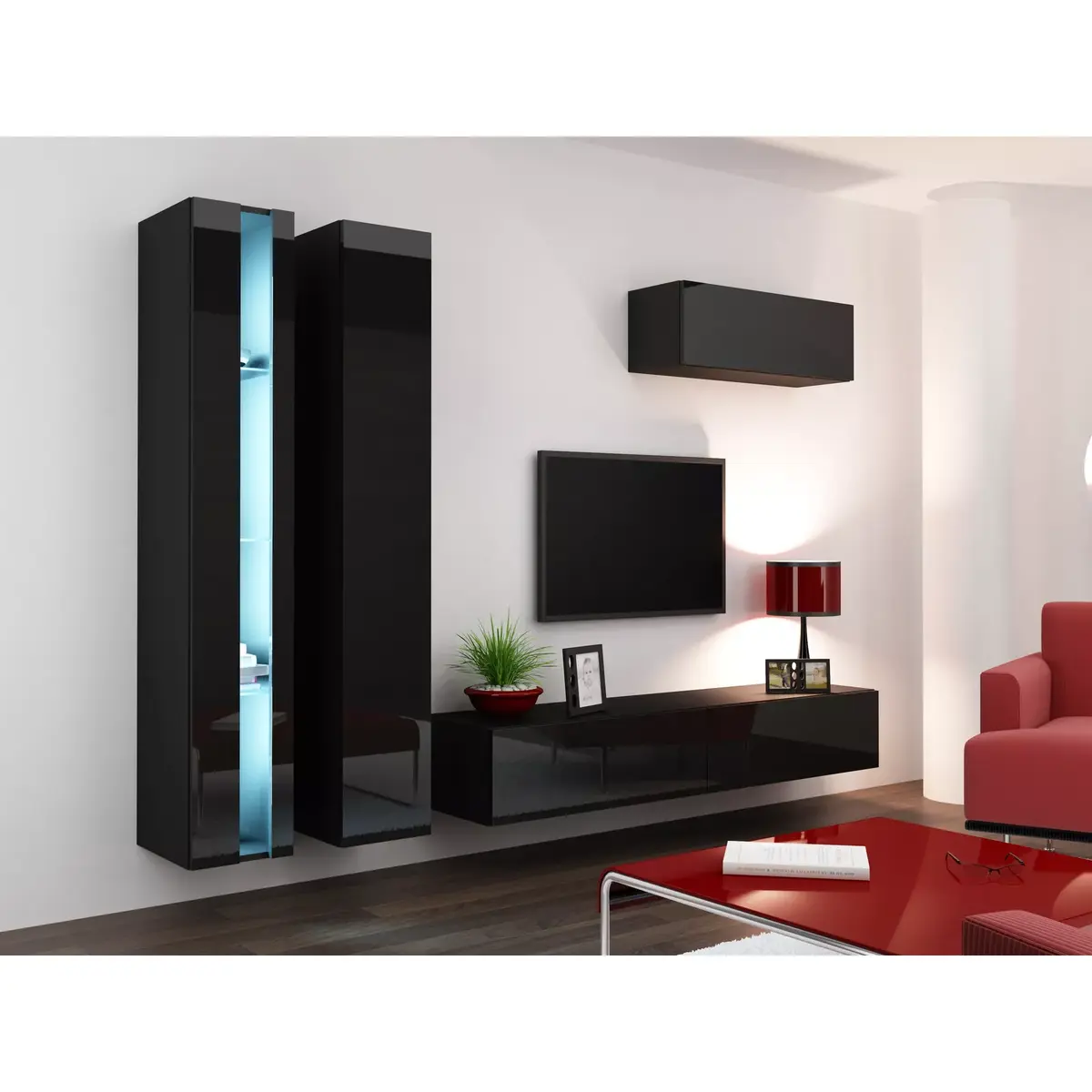 Shelving unit cama meble VIGO NEW 180x40x30 cm Photo 4