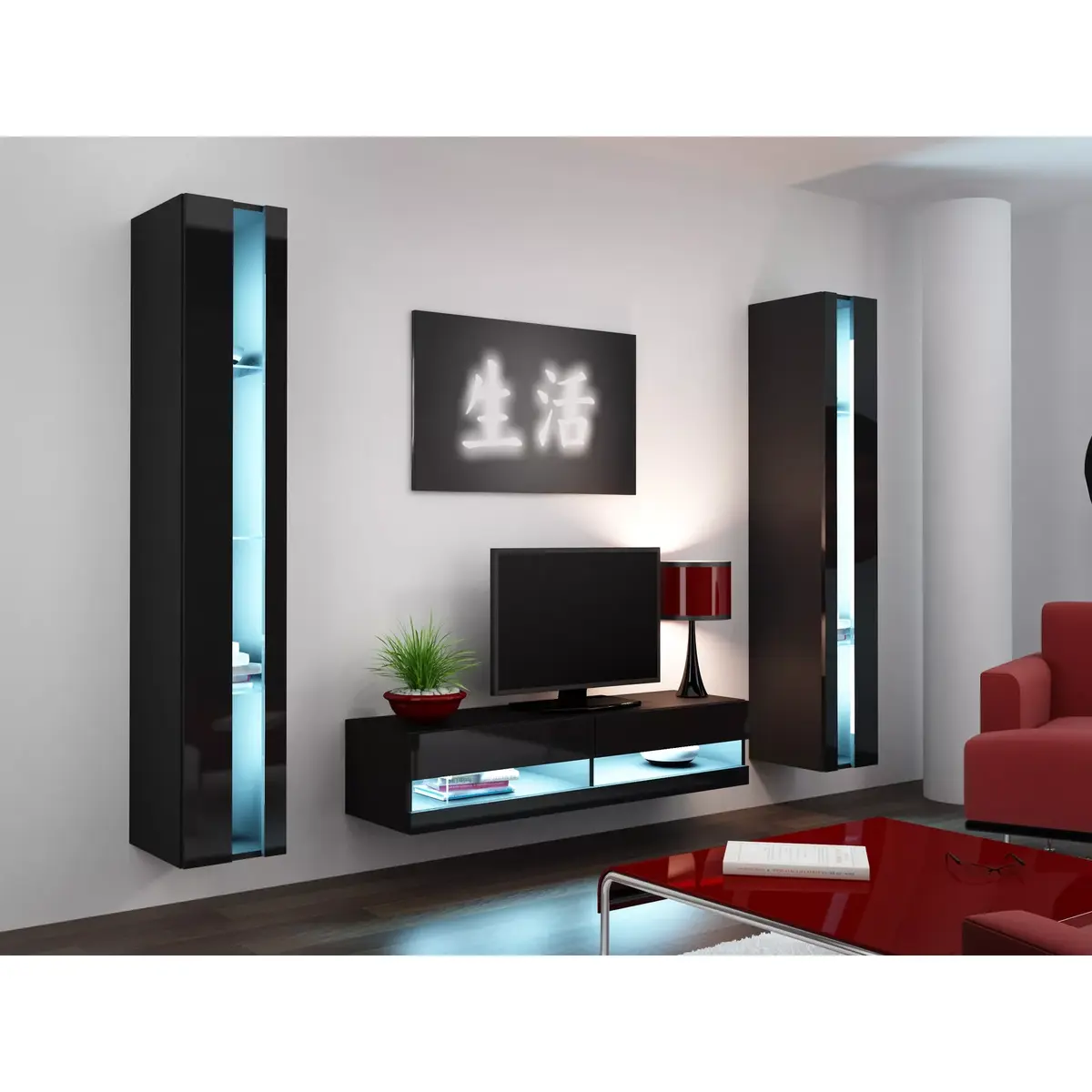 Shelving unit cama meble VIGO NEW 180x40x30 cm Photo 7