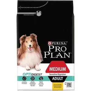 Сухой корм для собак Purina Pro Plan Medium Adult Sensitive Digestion с OPTIDIGEST, ягнёнок, 14 кг