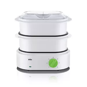 Braun FS 3000 steam cooker 2 basket(s) Countertop 850 W Green, White