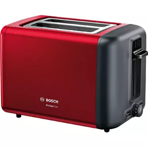 Bosch TAT3P424 toaster 2 slice(s) 970 W Black, Red