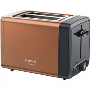 Toaster Bosch TAT4P429 2-slice 970 W Black/Brown, compact stainless steel