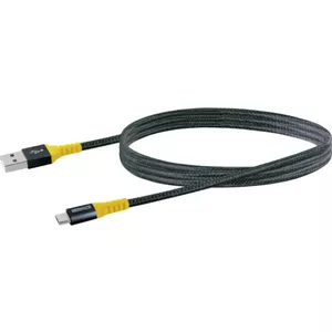 Schwaiger WKUM10 511 USB kabelis 1,2 m USB 2.0 USB A Micro-USB B Melns, Dzeltens