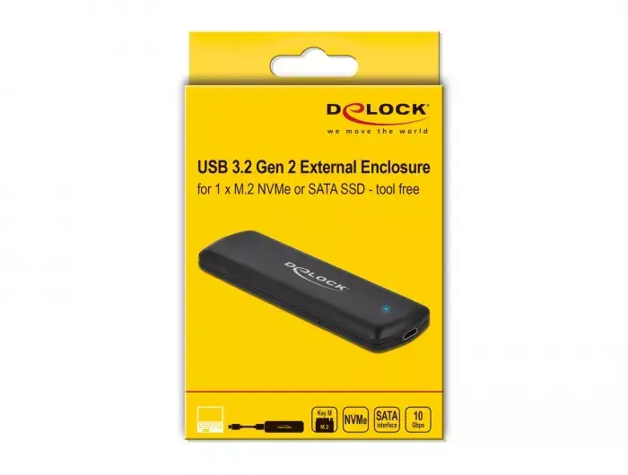 SSD enclosure DeLOCK External USB Type-C Combo Enclosure Photo 6