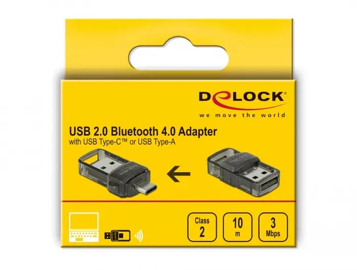 Адаптер Bluetooth DeLOCK USB 2.0 4.0 2 в 1 Photo 4