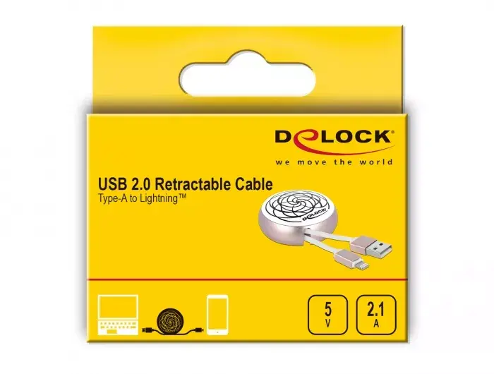 Выдвижной кабель DeLOCK USB 2.0 Type-A на Lightning 85817 Photo 5