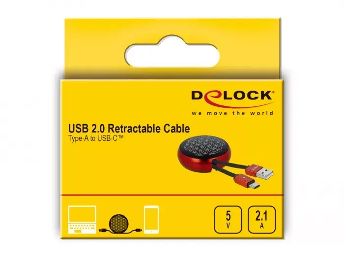 Выдвижной кабель DeLOCK USB 2.0 Type-A к USB-C™ Photo 5