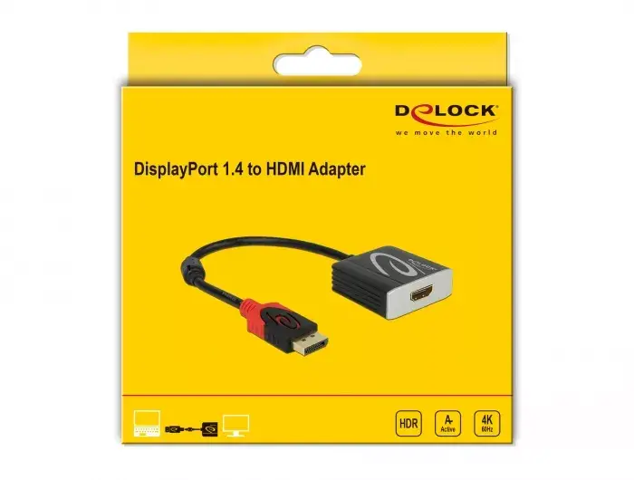 Active DisplayPort 1.4 uz HDMI adapteris DeLOCK 65207 Photo 2