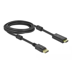 DeLOCK 85957 видео кабель адаптер 3 m DisplayPort HDMI Черный