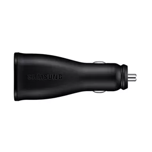Автомобильное зарядное Samsung EP-LN920 для смартфонов и планшетов, 2× USB, 12/24 В, чёрное (прикуриватель)