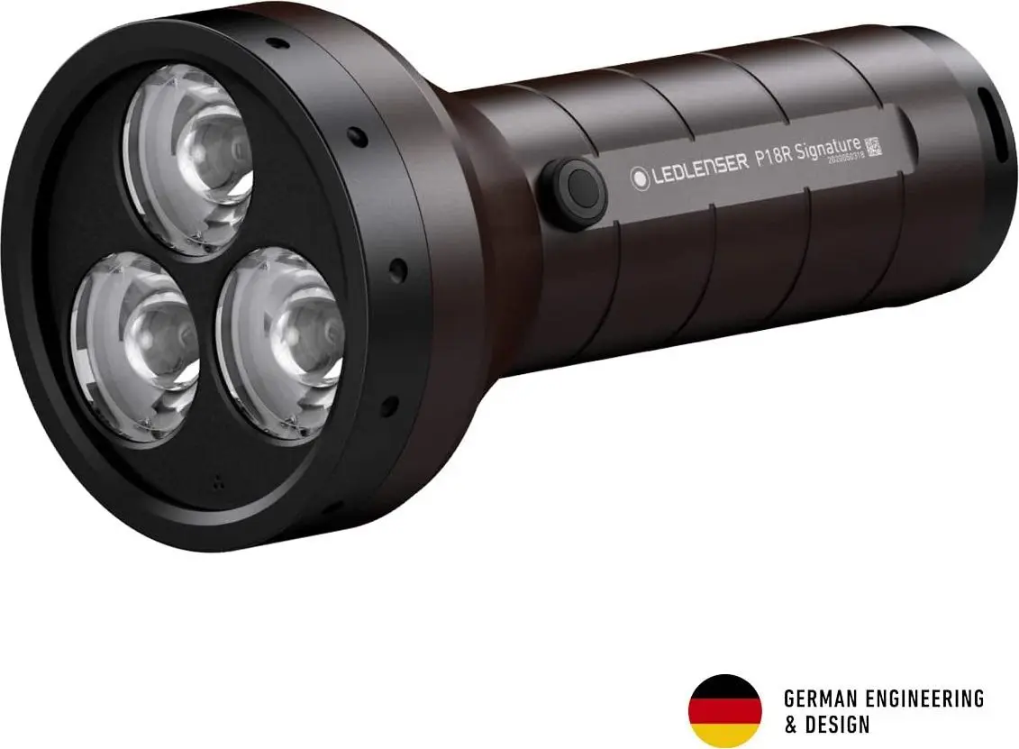 Pildspalvu lukturis Ledlenser P18R Signature Black