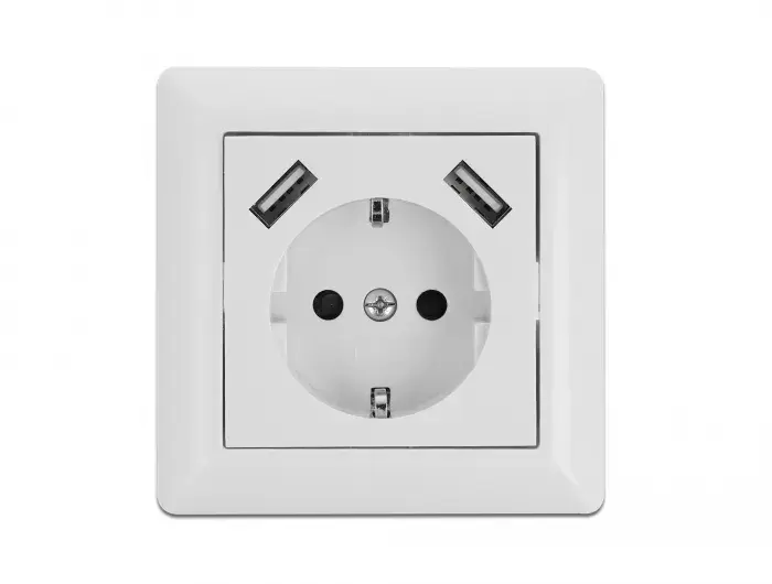 Розетка 2 x USB + CEE 7/3 DeLOCK 11473 Photo 3