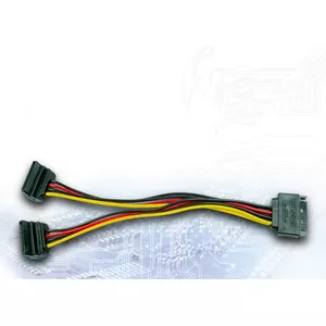 SATA kabelis Inter-Tech 88885532 0.15 m 2 x SATA 15-pin