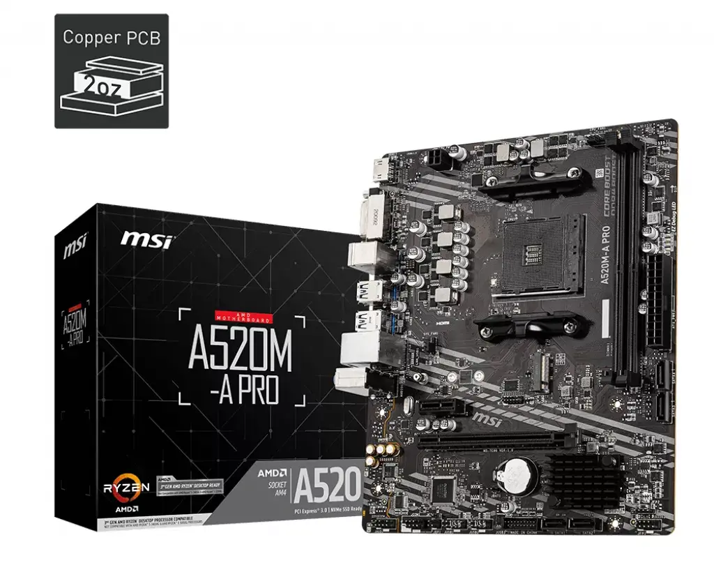 Pamatplate MSI A520M-A PRO, 7C96-001R Photo 5