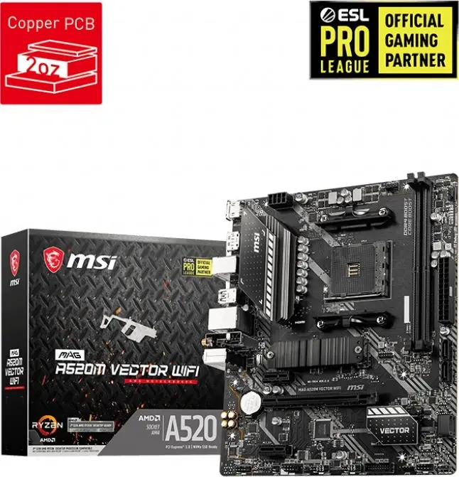 Motherboard MSI MAG A520M VECTOR WIFI, 7D14-008R Photo 12