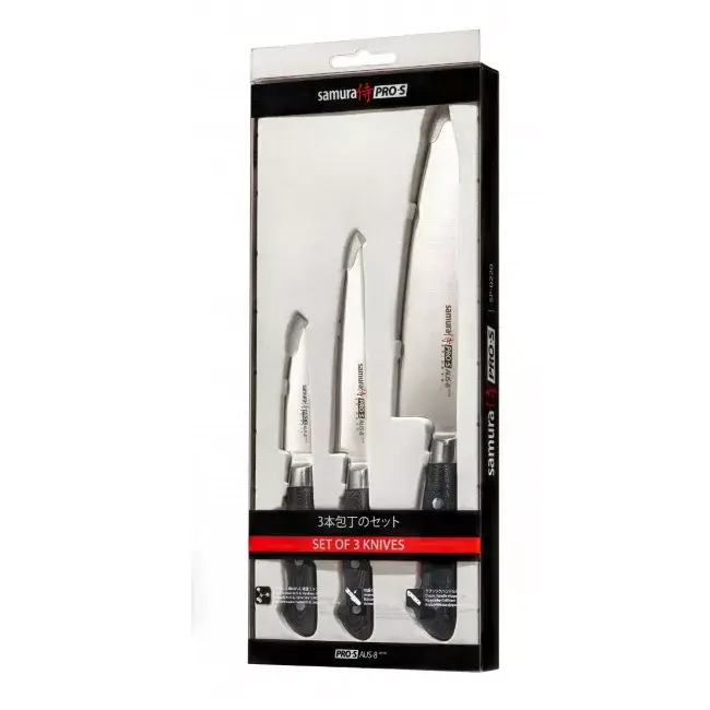 Samura PRO-S 3-Piece Knife Set - AUS-8 Steel Photo 4