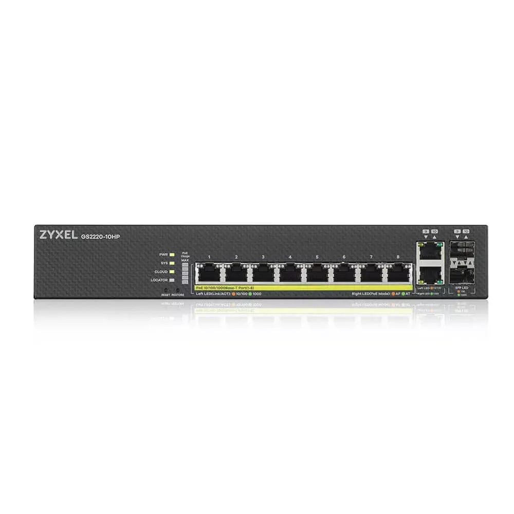 Управляемый L2 гигабитный коммутатор Zyxel GS2220-10HP-EU0101F Photo 2