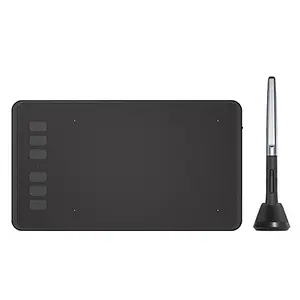 Графический планшет HUION H640P — рабочая область 160×99 мм, 5080 lpi, 6 настраиваемых клавиш, беспроводное перо