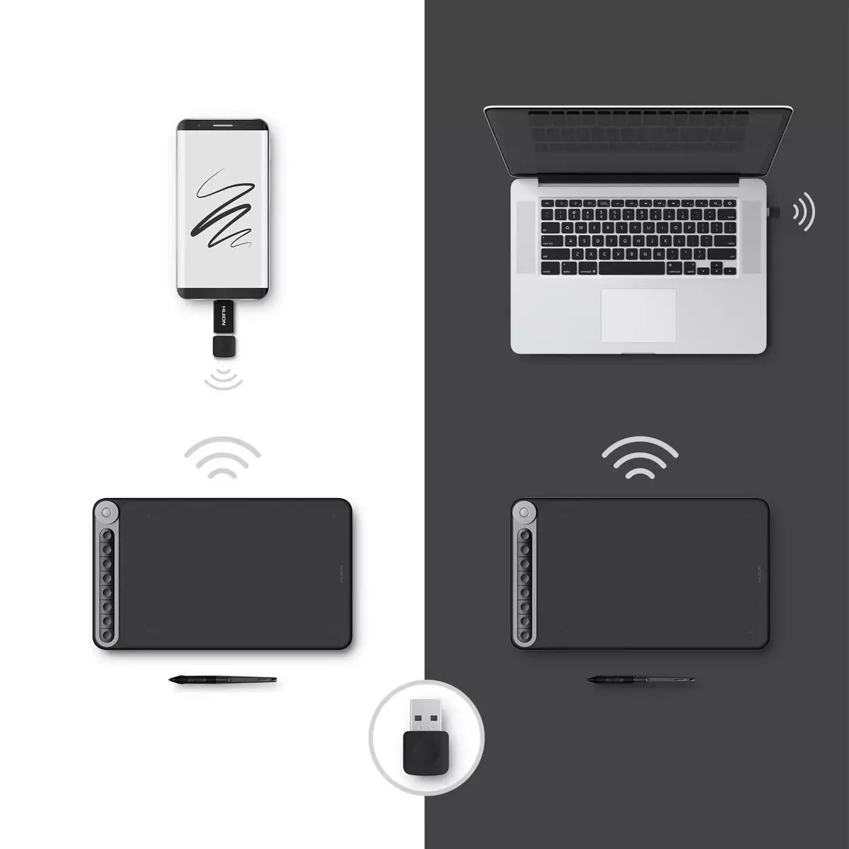 Graphic Tablet HUION Q620M Photo 6
