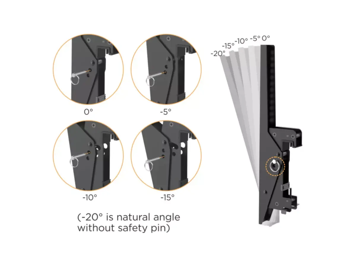 Dual Screen Ceiling Mount Equip 45"-55" Photo 10