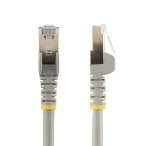 StarTech.com 1м Кабель Ethernet CAT6a 10 Гбит/с Экранированный Безоболочечный RJ45 100Вт PoE Серый
