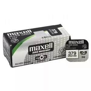 Button cell battery Maxell BAT379.MX1 1.55V Silver Oxide SR521SW (size 379 / 521)