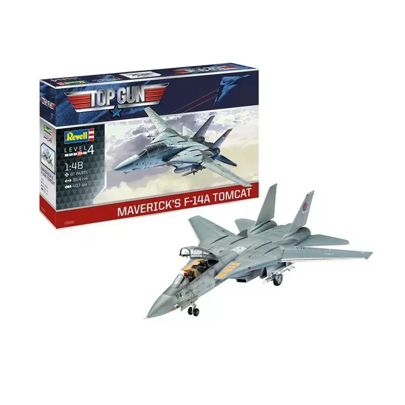 REVELL F-14A Tomcat Top Gun plastic model kit Photo 2