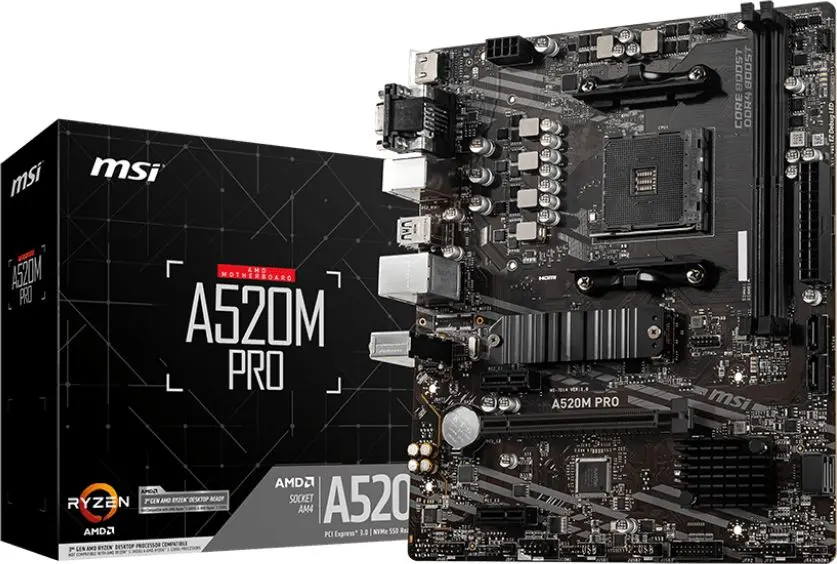 Материнская плата MSI A520M PRO AMD A520 AM4 Photo 6