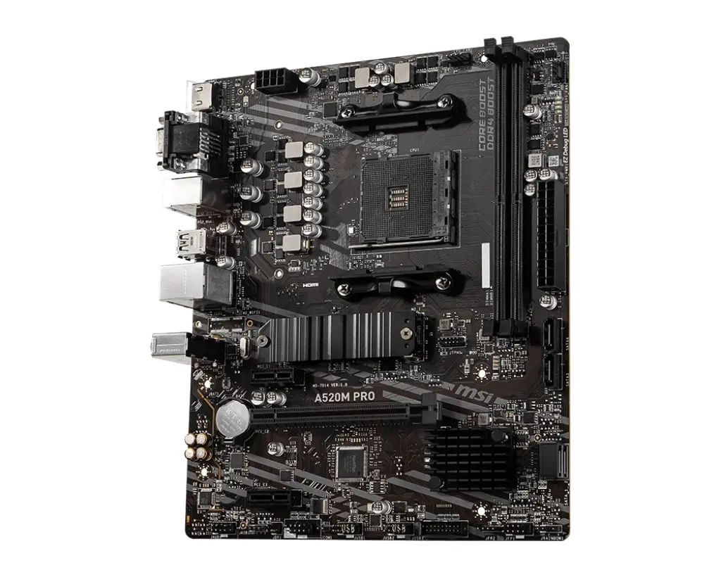 MSI A520M PRO Mātesplate AMD A520 AM4 Photo 7