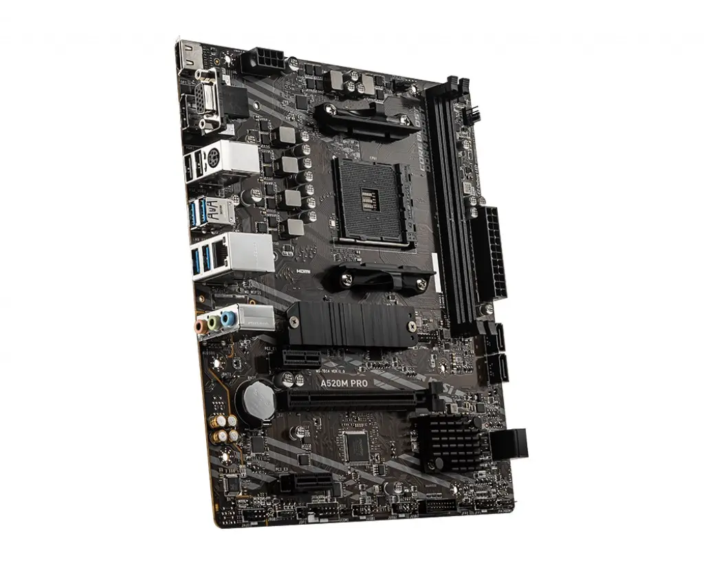 MSI A520M PRO Mātesplate AMD A520 AM4 Photo 10