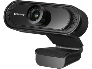 Sandberg USB Webcam 1080P Saver Full HD 2 MP 1920 x 1080 pixels Black with Built-in Microphone and Stand