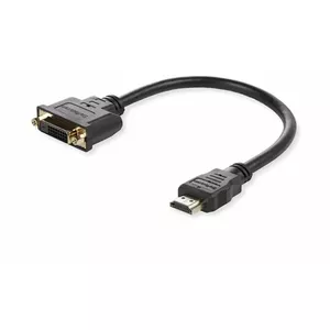 Адаптер-кабель HDMI — DVI MicroConnect W125665460, штекер HDMI — гнездо DVI, 15 см