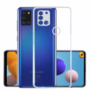 Phone case Mocco for Samsung Galaxy A21 — silicone, transparent, 1 mm